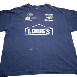 Jimmie Johnson #48 Hendrick Motorsports Double-Sided T-Shirt Size 2XL Distressed